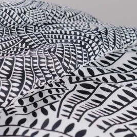 Комплект покривка за завивка TODAY Бял Черен 260 x 240 cm