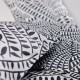 Комплект покривка за завивка TODAY Бял Черен 260 x 240 cm