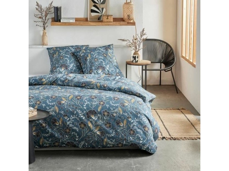 Комплект покривка за завивка TODAY Син