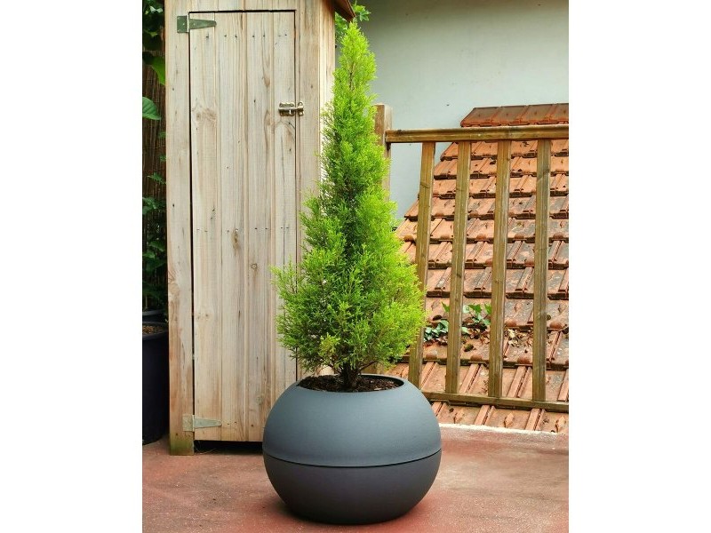 Саксия Riviera 814276 Сив Кръгъл Pall Ø 40 cm