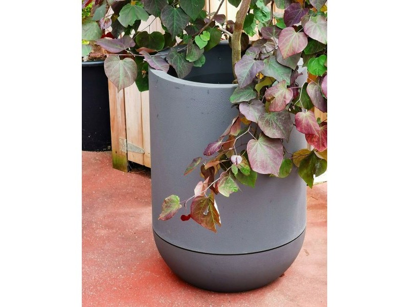 Саксия Riviera Granite D40 Сив Пластмаса Ø 40 cm
