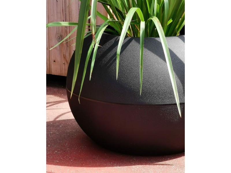 Саксия Riviera Черен Пластмаса Кръгъл Pall Ø 50 cm