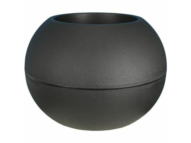 Саксия Riviera Черен Пластмаса Кръгъл Pall Ø 50 cm