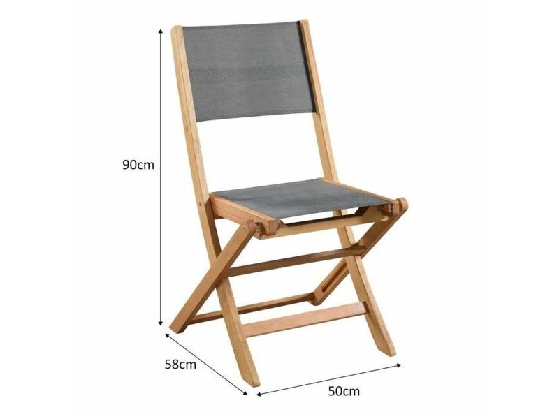 Aiatool Acacia Сив 50 x 57 x 90 cm (4 Части)