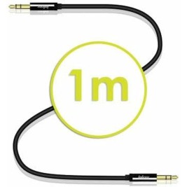 Аудио кабел с жак (3,5 mm) към 2 RCA кабел Akashi ALTJ 35 B 1 m Черен