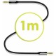 Аудио кабел с жак (3,5 mm) към 2 RCA кабел Akashi ALTJ 35 B 1 m Черен