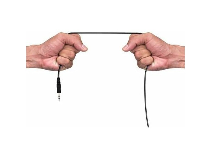 Аудио кабел с жак (3,5 mm) към 2 RCA кабел Akashi ALTJ 35 B 1 m Черен