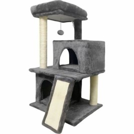 Чесало за Нокти за Котки FLOPI Dark Сив Плюш Дървен (1 броя)