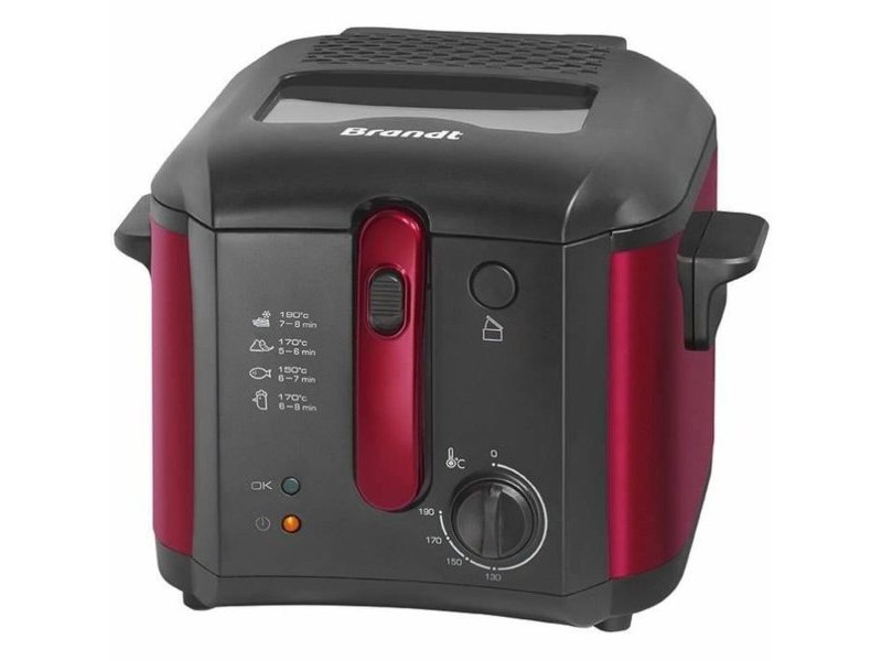 Фритюрник Brandt FRI25R Черен Червен 1 kg 2,5 L