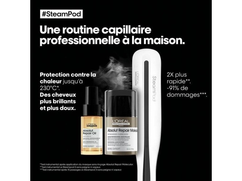 Керамична Парна Преса за Коса L'Oreal Professionnel Paris Steampod 3
