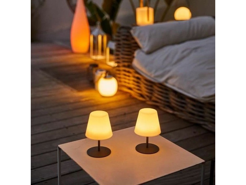 Настолна лампа с LED Lumisky Сив