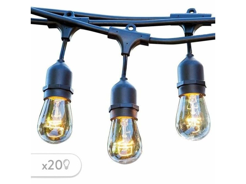 Гирлянда от LED Светлини Lumisky Черен Сив