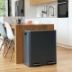 Кошче за боклук Kitchen Move Сив Неръждаема стомана 60 L