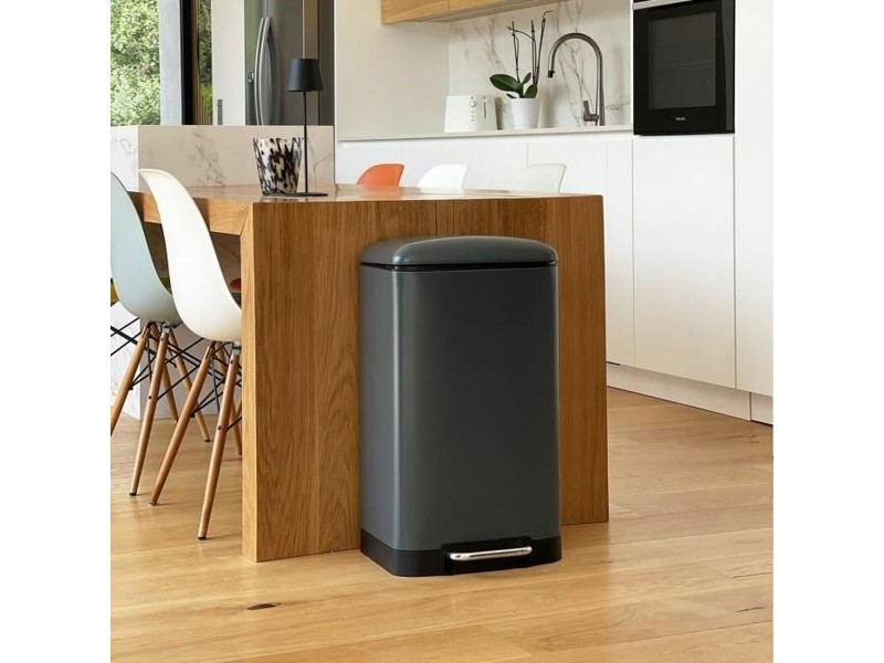 Кошче за боклук Kitchen Move Сив Неръждаема стомана