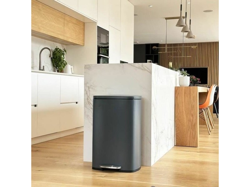 Кошче за боклук Kitchen Move Сив Неръждаема стомана 50 L