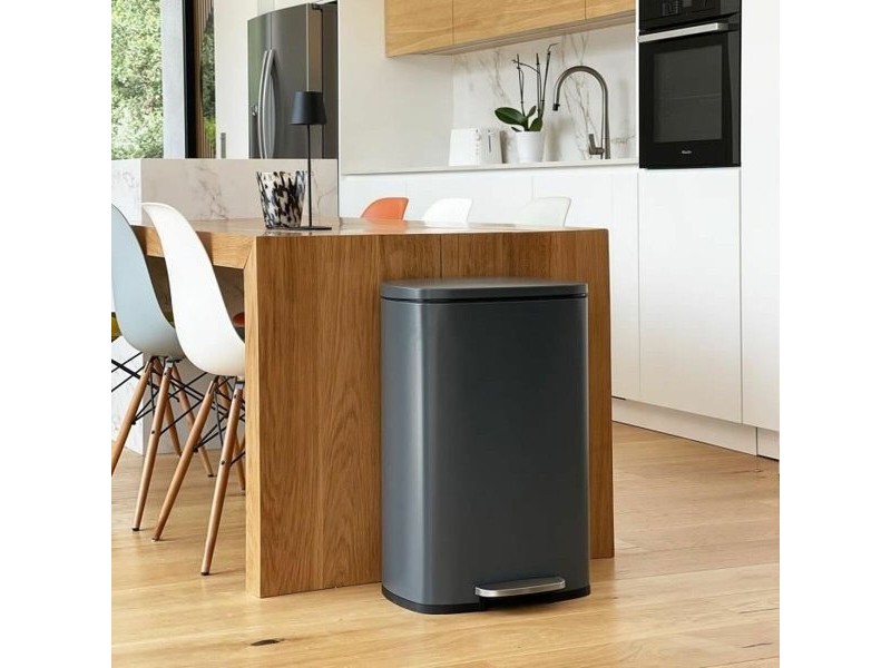 Кошче за боклук Kitchen Move Сив Неръждаема стомана 50 L