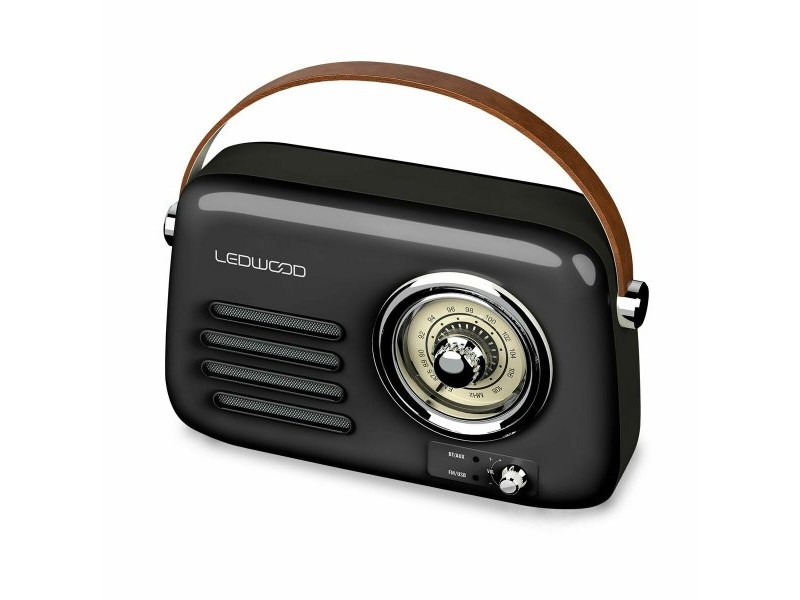 Радио-транзистор Ledwood ALMA NEGRO Черен 30 W