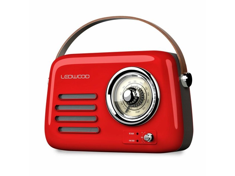 Радио-транзистор Ledwood ALMA RED Червен 30 W
