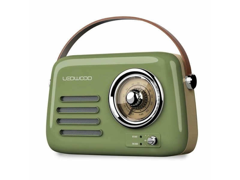 Радио-транзистор Ledwood ALMA GREY Зелен 30 W