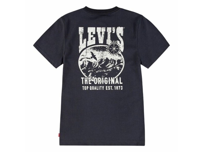 Детски Тениска с къс ръкав Levi's Lvb Valley View Черен 8 години
