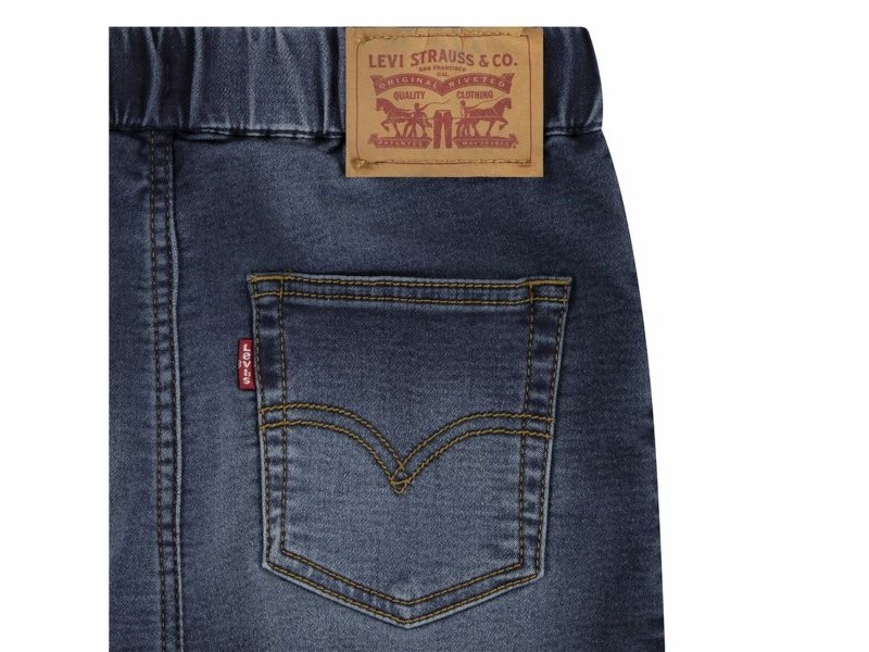 Детски дънки Levi's Lvb Skinny Fit Dobby Buckeroo Син