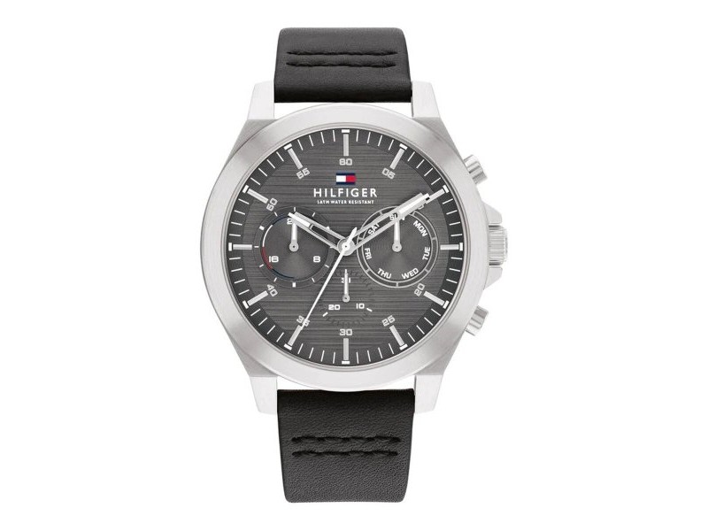 Мъжки часовник Tommy Hilfiger 1710521 Черен (Ø 46 mm)