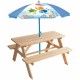 Маса за пикник Fun House Кафяв Päikesevari (125 x ø 100 cm)