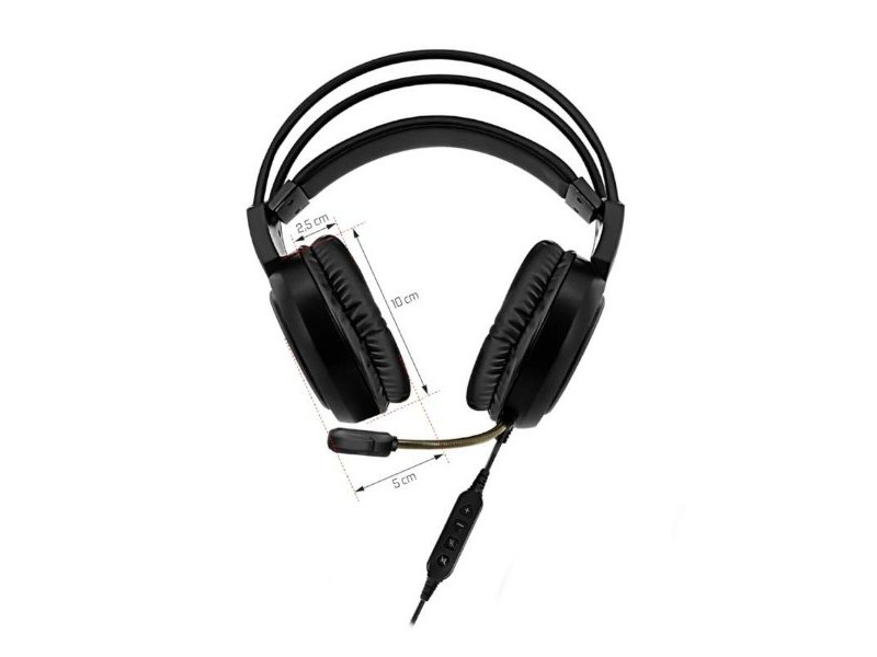Слушалки с микрофон Spirit of Gamer Elite H10 Черен