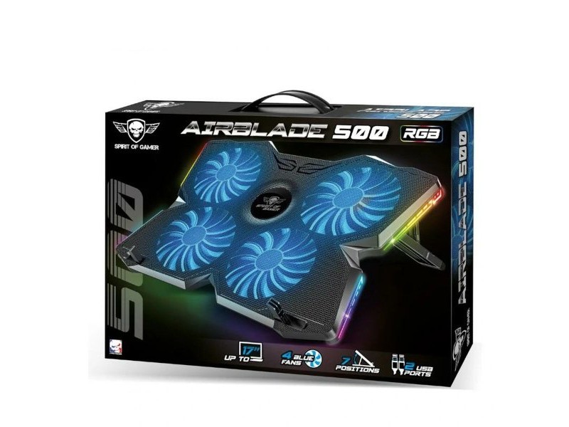 Охлаждаща постаква за лаптоп Spirit of Gamer SOG-VE500RGB