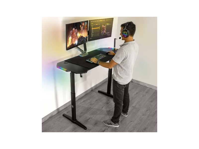 Бюро Spirit of Gamer Headquarter 800 Черен Дървен MDF 140 x 60 cm