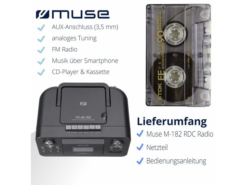 Касетофон Muse M-182RDC
