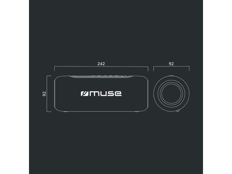 Преносими блутут колони Muse M780BTR     20W Син 20 W