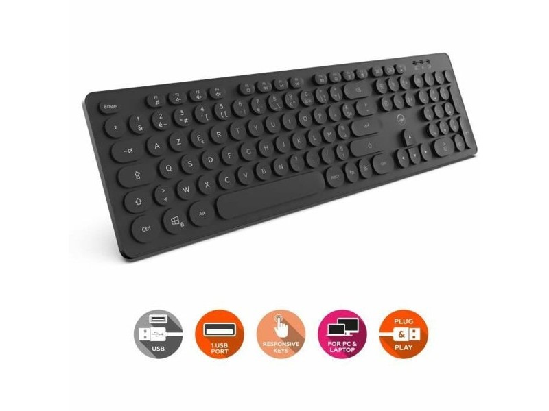 Клавиатура Mobility Lab AZERTY Черен