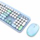 Клавиатура с мишка Mobility Lab Pure Color Син Azerty френски