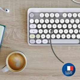 Клавиатура с мишка Mobility Lab Modelo ergonómico Сив AZERTY