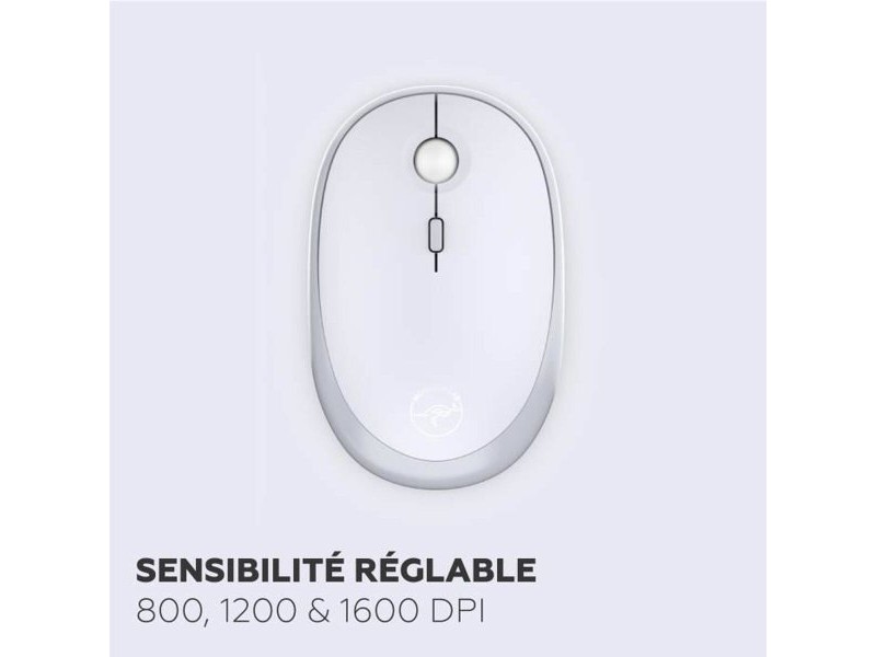 Клавиатура с мишка Mobility Lab Modelo ergonómico Сив AZERTY