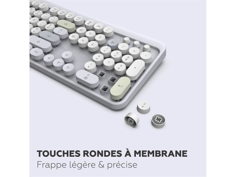 Клавиатура с мишка Mobility Lab Modelo ergonómico Сив AZERTY