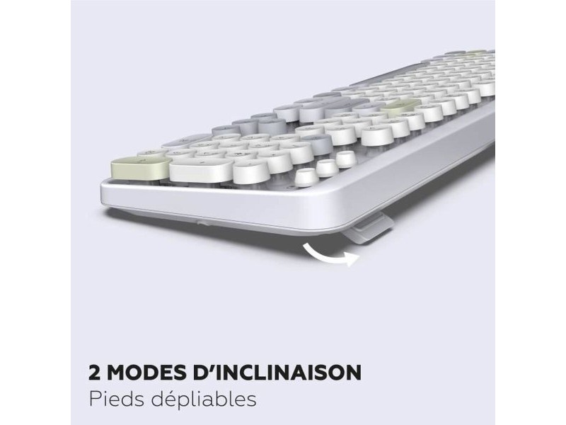 Клавиатура с мишка Mobility Lab Modelo ergonómico Сив AZERTY