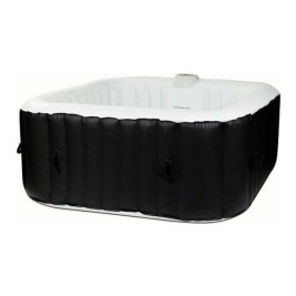 Inflatable Spa Sunspa Квадратек Черен 4 Хора (155 x 155 x 65 cm)