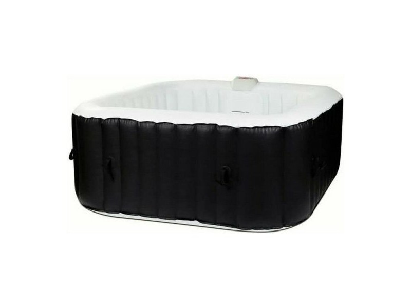 Inflatable Spa Sunspa Квадратек Черен 4 Хора (155 x 155 x 65 cm)