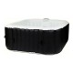 Inflatable Spa Sunspa Квадратек Черен 4 Хора (155 x 155 x 65 cm)