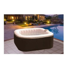 Inflatable Spa Sunspa Квадратек Черен 4 Хора (155 x 155 x 65 cm)