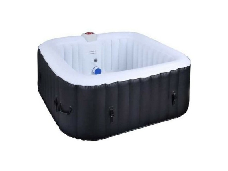 Inflatable Spa Sunspa Квадратек Черен 4 Хора (155 x 155 x 65 cm)