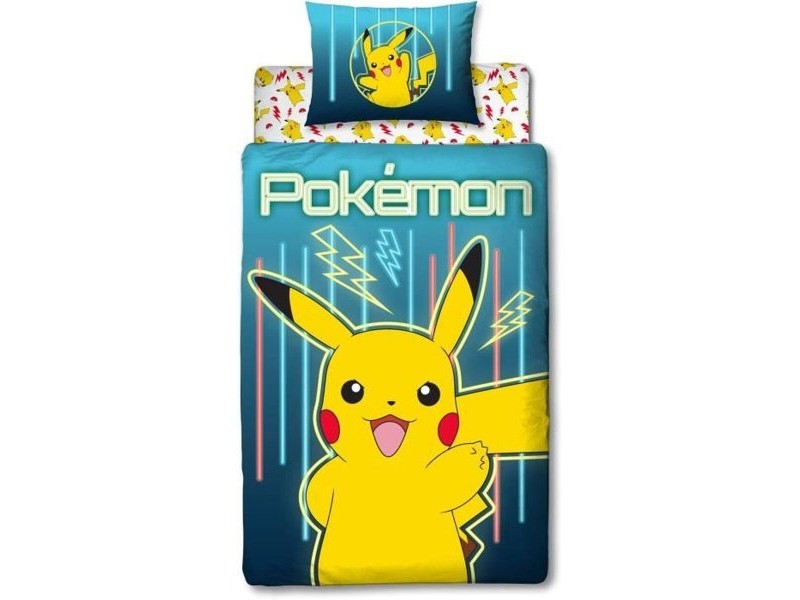 Комплект покривка за завивка Pokémon 30 x 7 x 30 cm Жълт 140 легло 4 Части