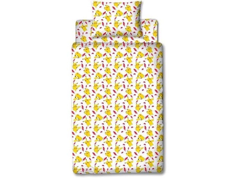 Комплект покривка за завивка Pokémon 30 x 7 x 30 cm Жълт 140 легло 4 Части