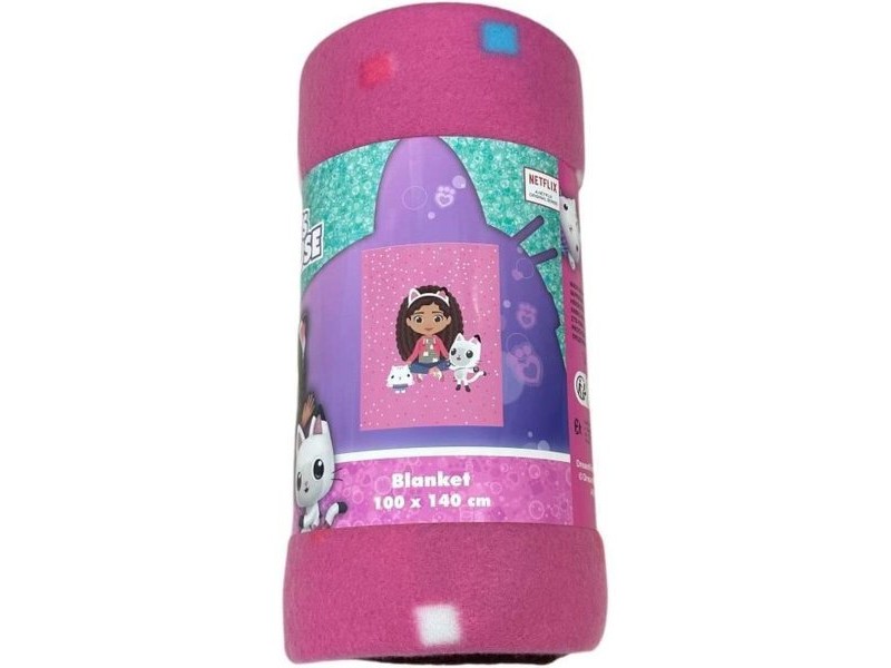 Одеяло Gabby's Dollhouse Многоцветен Животни