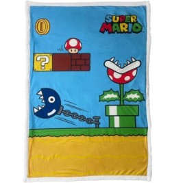 Одеяло Mario Bros 31 x 8 x 31 cm Многоцветен Шотландски картини