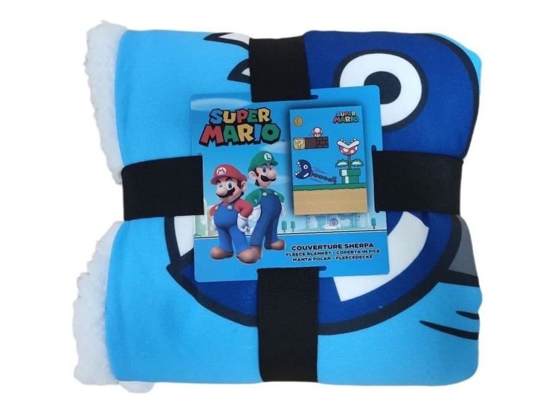 Одеяло Mario Bros 31 x 8 x 31 cm Многоцветен Шотландски картини