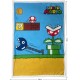 Одеяло Mario Bros 31 x 8 x 31 cm Многоцветен Шотландски картини