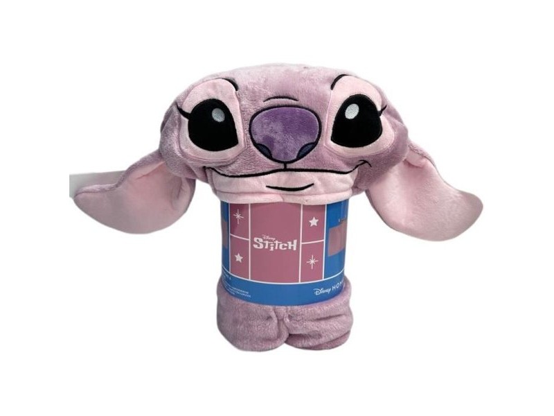 Одеяло Stitch 15 x 6 x 33 cm Розов Животни Одеяло Stitch 15 x 6 x 33 cm Розов Животни